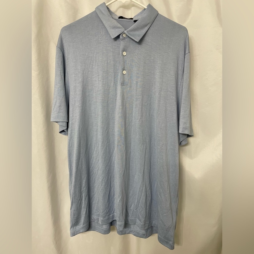 Theory Bron C. Anemone Regular Fit Polo Shirt‎ size XXL